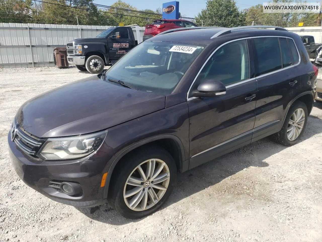 WVGBV7AX0GW574518 2016 Volkswagen Tiguan S