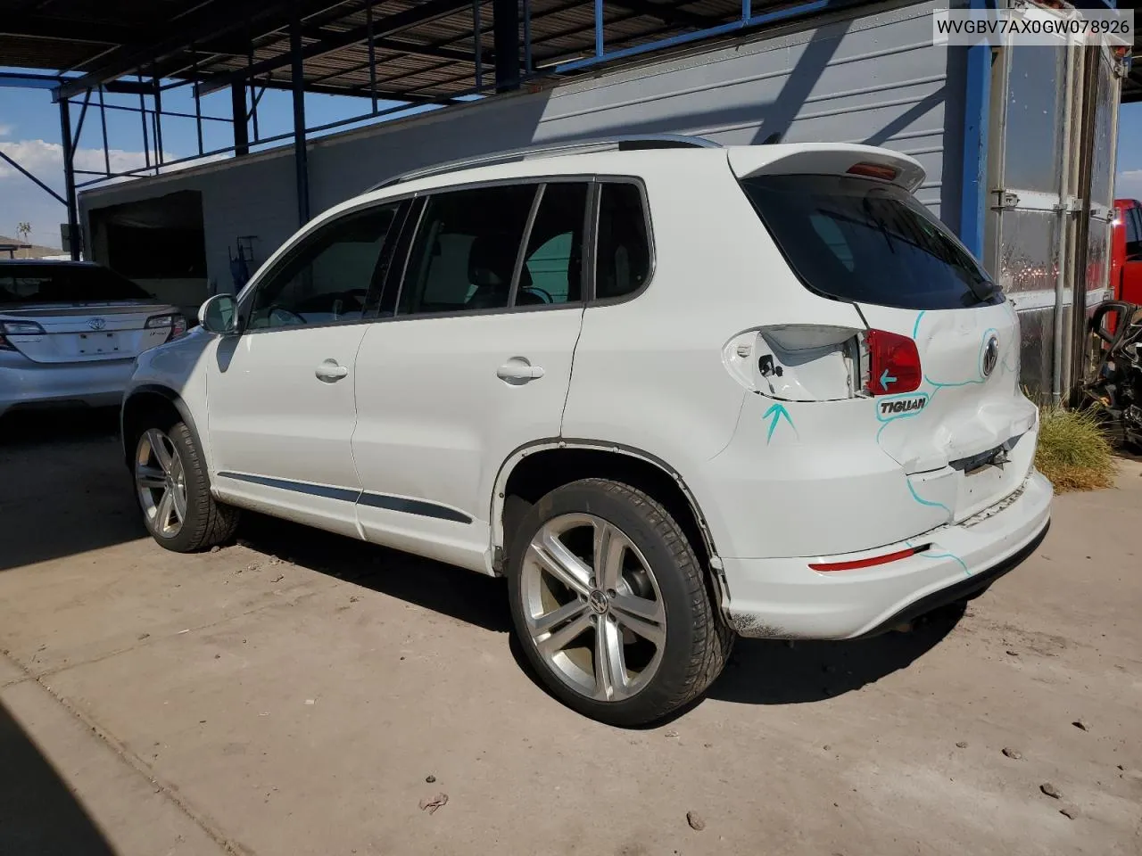 2016 Volkswagen Tiguan S VIN: WVGBV7AX0GW078926 Lot: 72590794