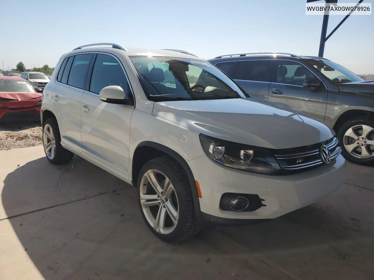 WVGBV7AX0GW078926 2016 Volkswagen Tiguan S