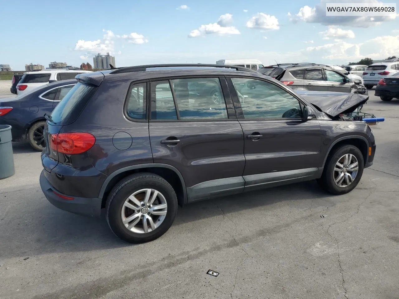 2016 Volkswagen Tiguan S VIN: WVGAV7AX8GW569028 Lot: 72727724