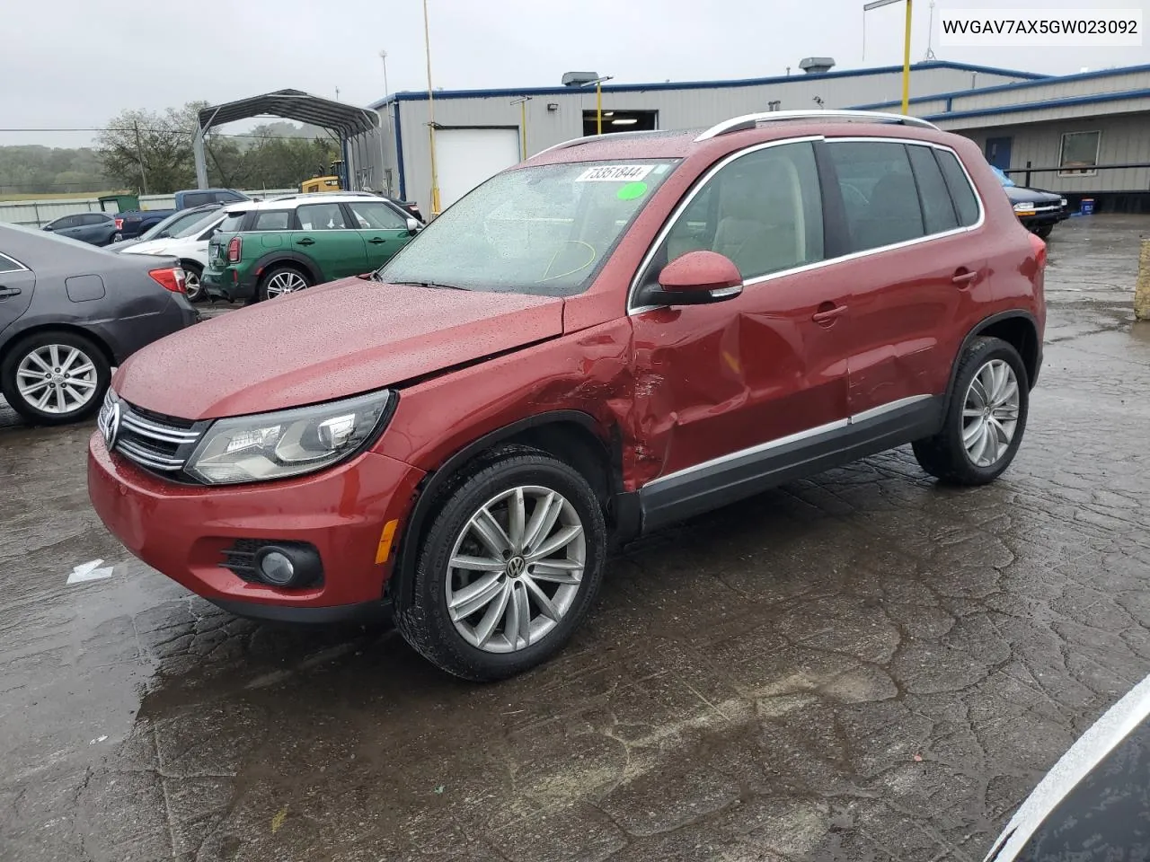 2016 Volkswagen Tiguan S VIN: WVGAV7AX5GW023092 Lot: 73351844