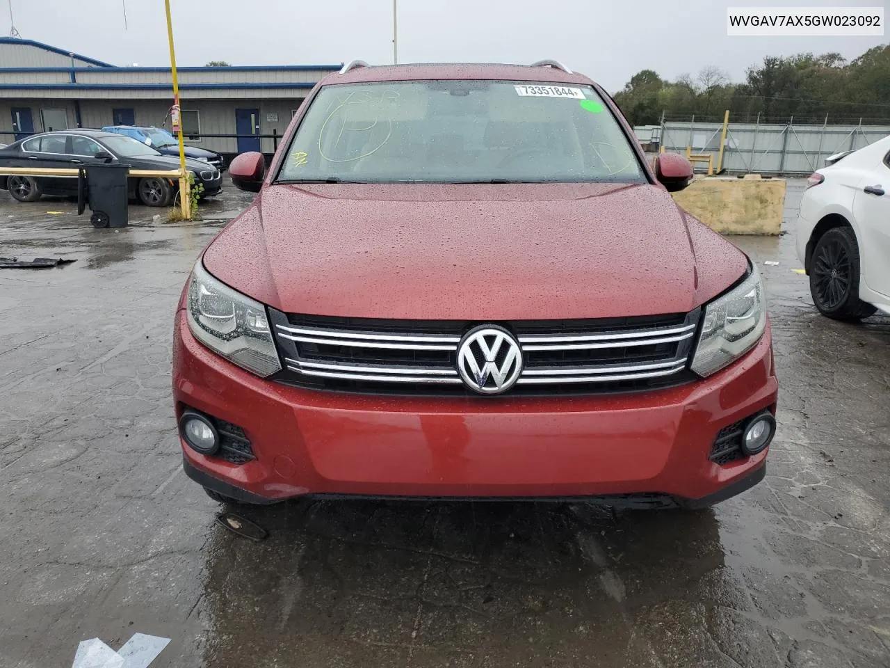 2016 Volkswagen Tiguan S VIN: WVGAV7AX5GW023092 Lot: 73351844