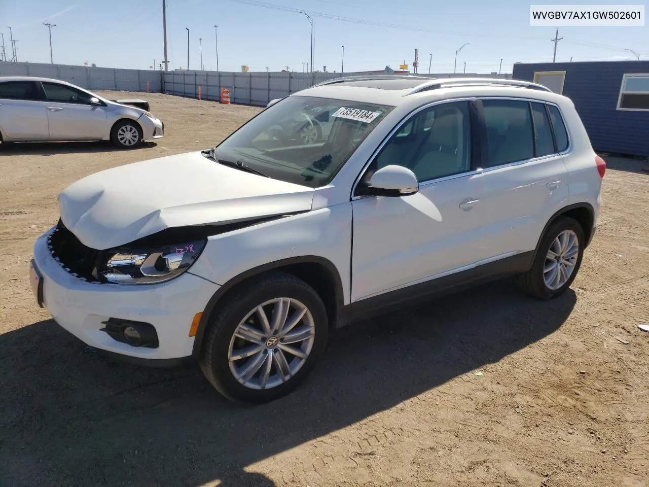 WVGBV7AX1GW502601 2016 Volkswagen Tiguan S