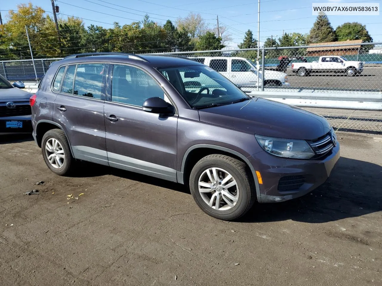 2016 Volkswagen Tiguan S VIN: WVGBV7AX6GW583613 Lot: 73556984