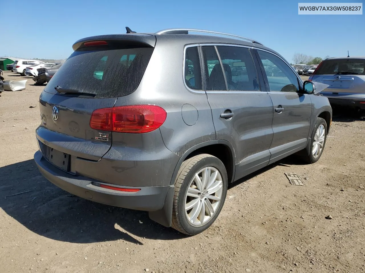 WVGBV7AX3GW508237 2016 Volkswagen Tiguan S