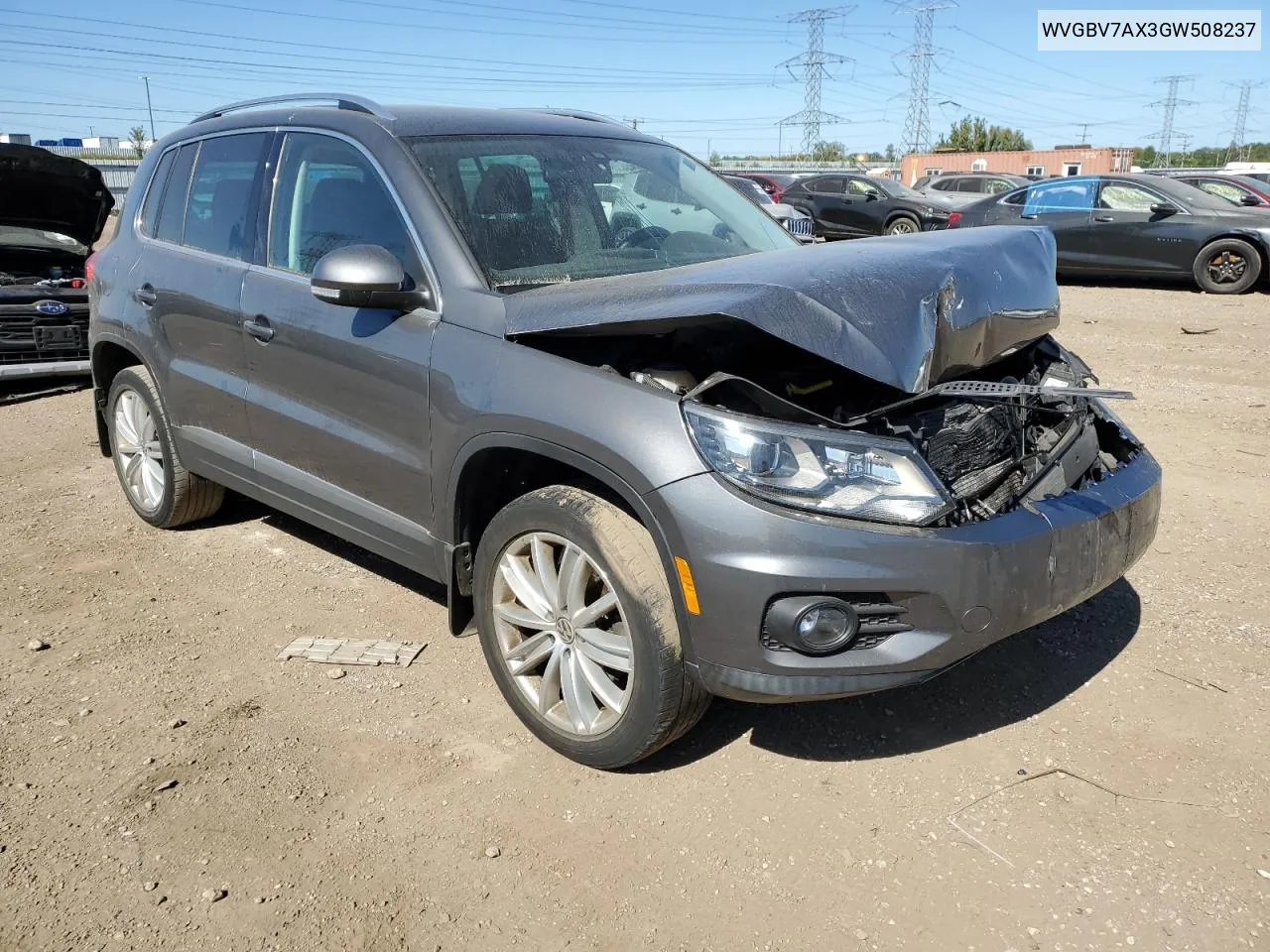 WVGBV7AX3GW508237 2016 Volkswagen Tiguan S