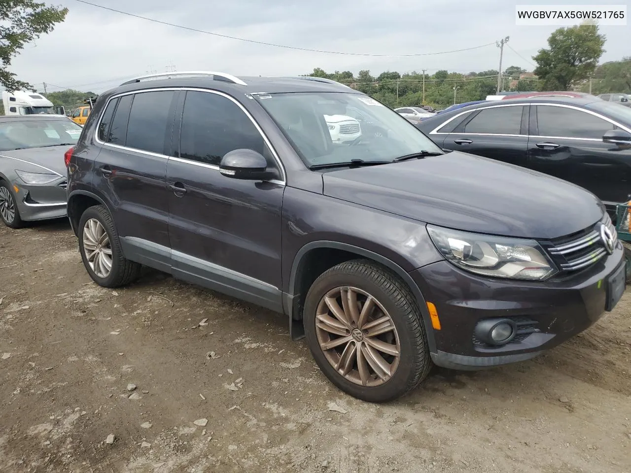 2016 Volkswagen Tiguan S VIN: WVGBV7AX5GW521765 Lot: 73658174