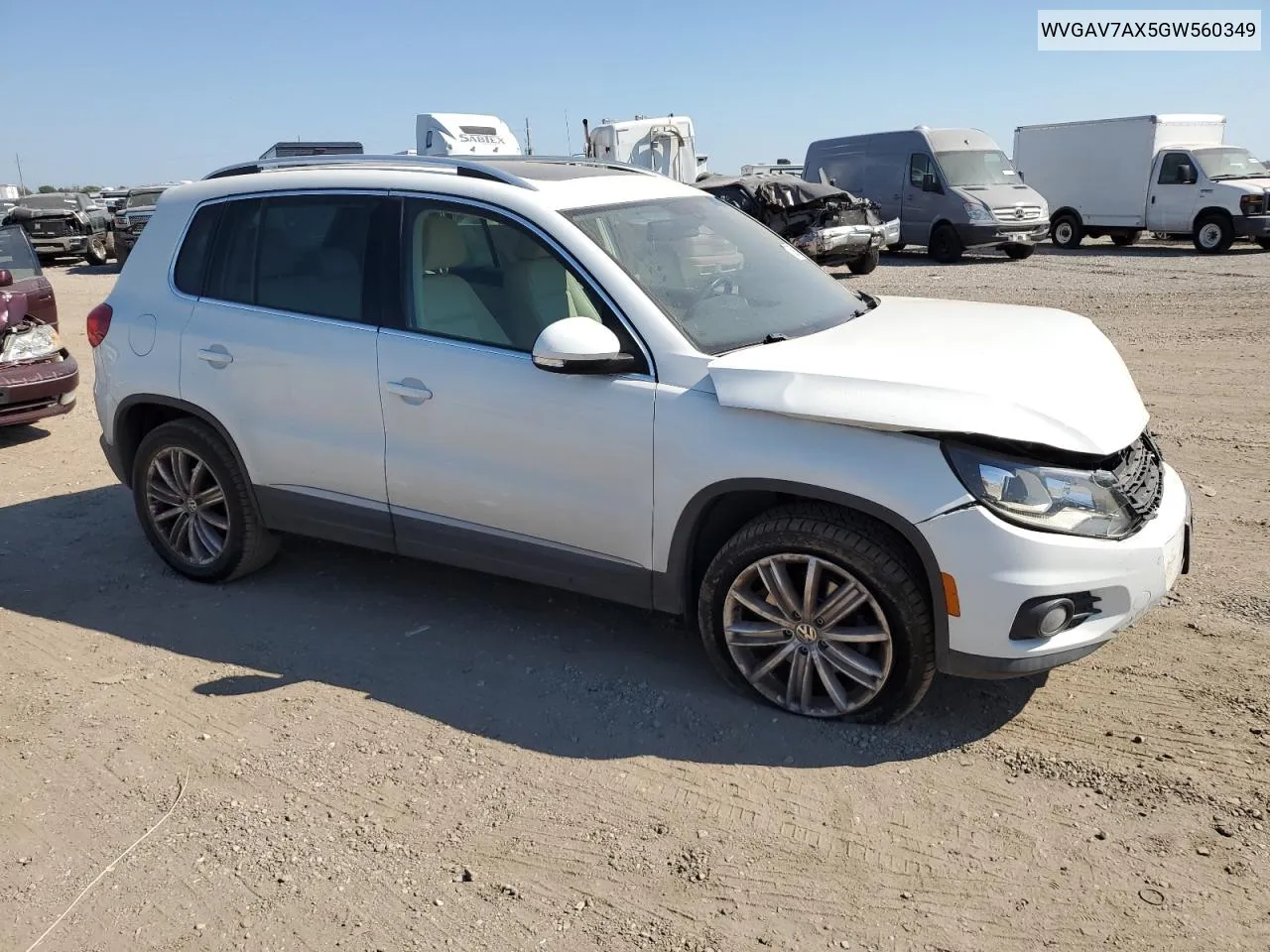 2016 Volkswagen Tiguan S VIN: WVGAV7AX5GW560349 Lot: 73692464