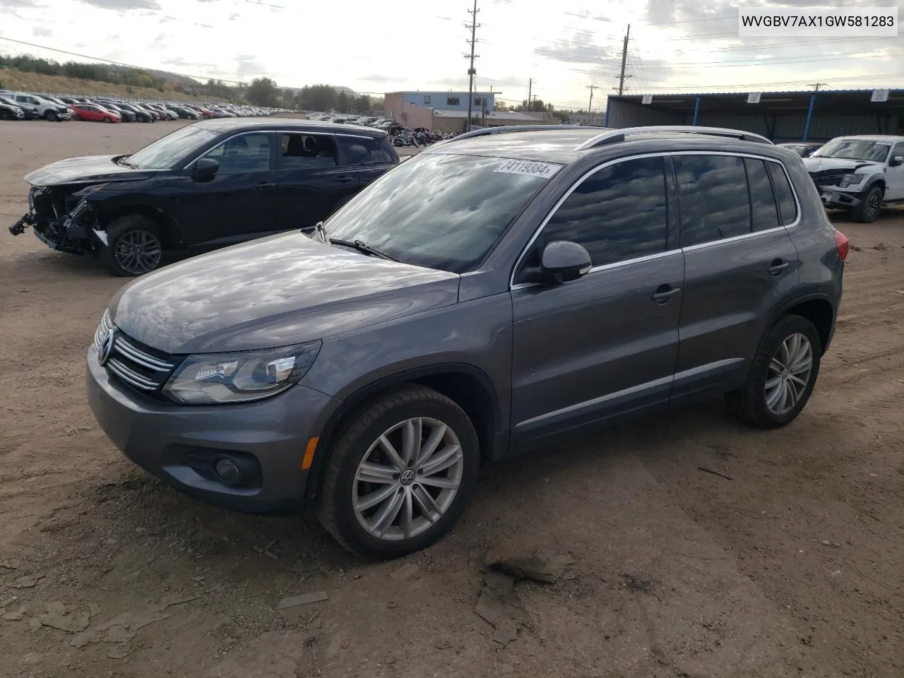 2016 Volkswagen Tiguan S VIN: WVGBV7AX1GW581283 Lot: 74119384