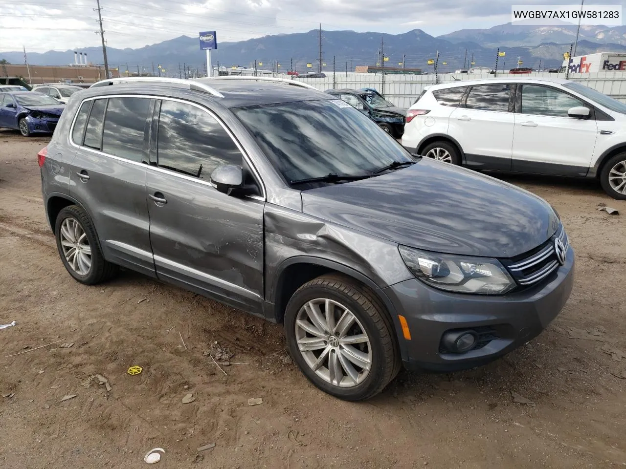 2016 Volkswagen Tiguan S VIN: WVGBV7AX1GW581283 Lot: 74119384