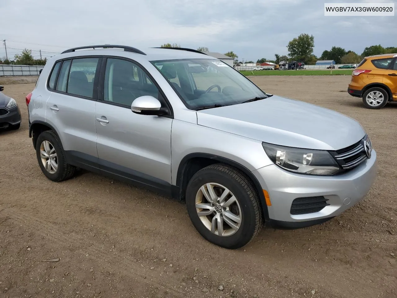 WVGBV7AX3GW600920 2016 Volkswagen Tiguan S