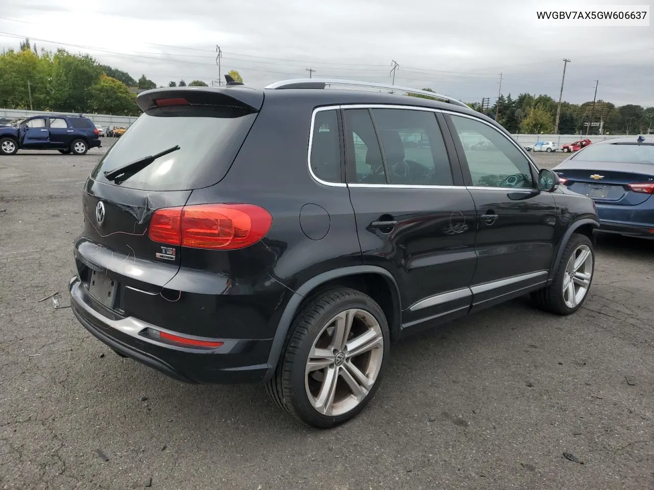 2016 Volkswagen Tiguan S VIN: WVGBV7AX5GW606637 Lot: 74683334