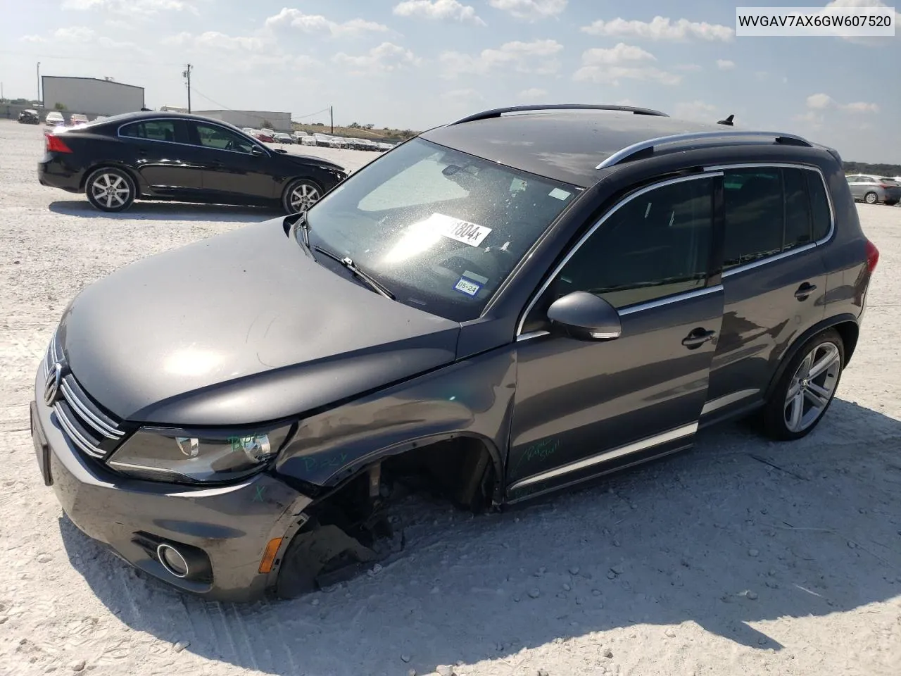 2016 Volkswagen Tiguan S VIN: WVGAV7AX6GW607520 Lot: 74901804