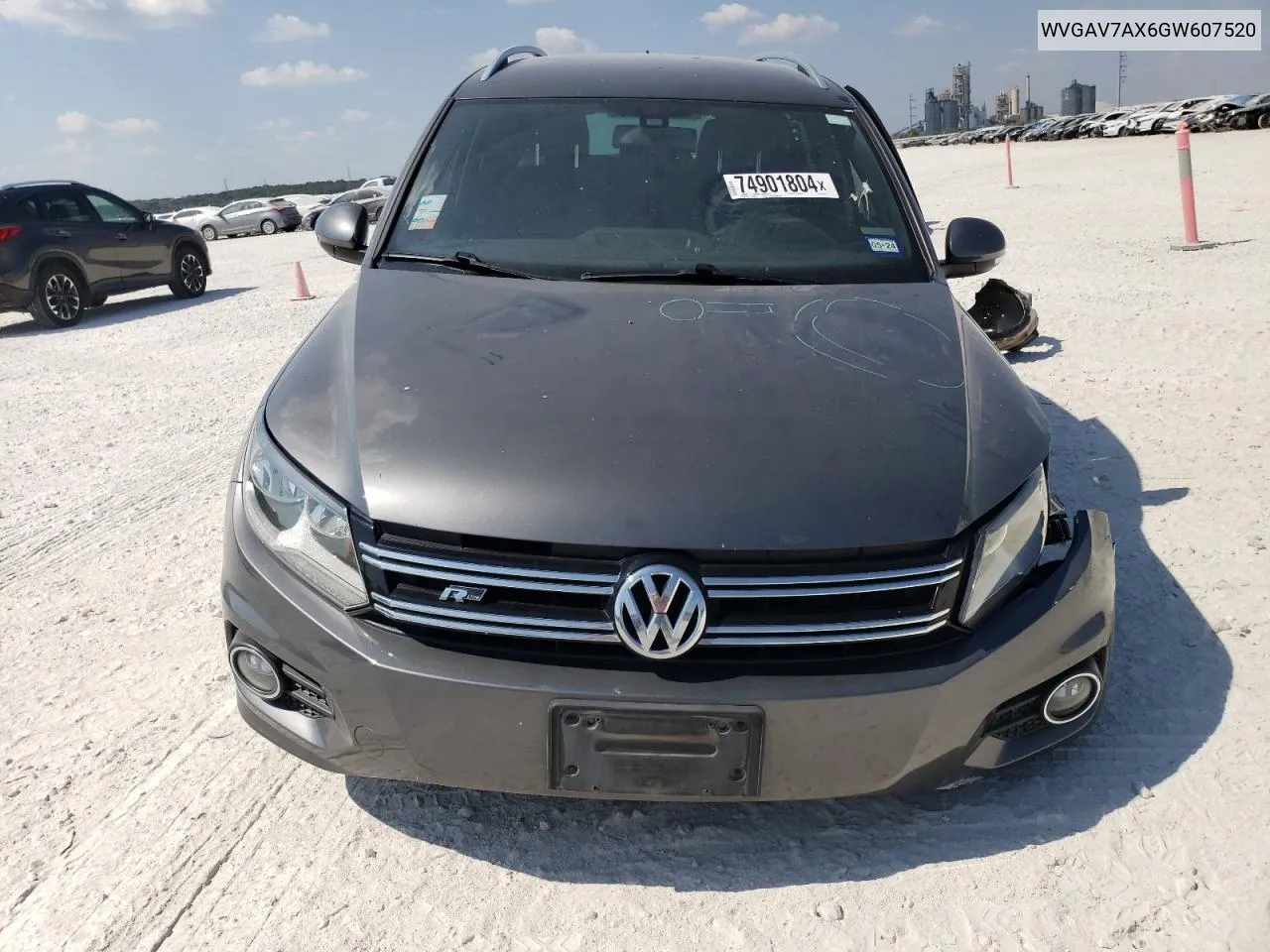 2016 Volkswagen Tiguan S VIN: WVGAV7AX6GW607520 Lot: 74901804