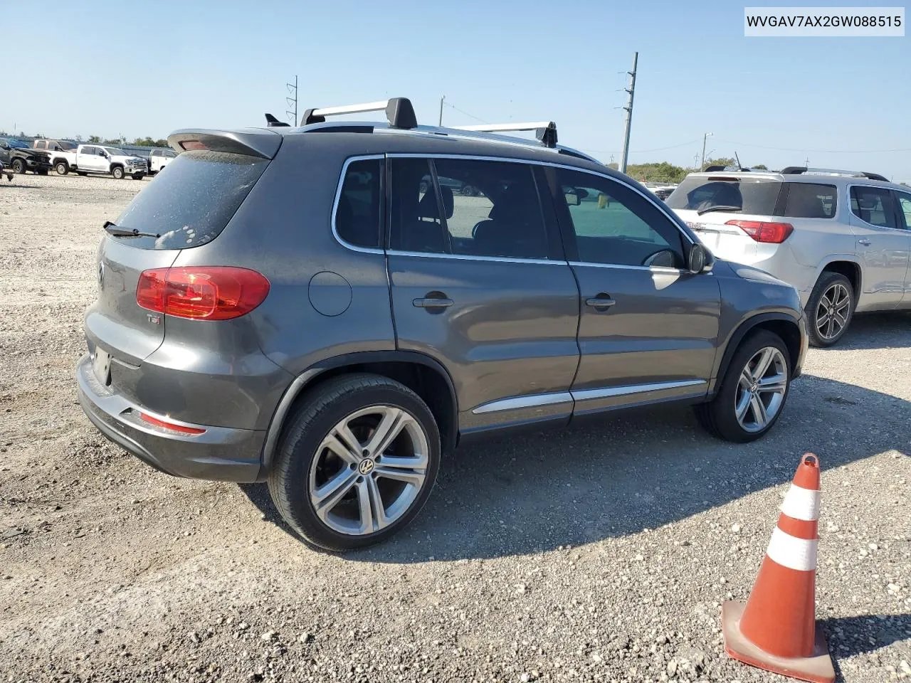 2016 Volkswagen Tiguan S VIN: WVGAV7AX2GW088515 Lot: 75644604