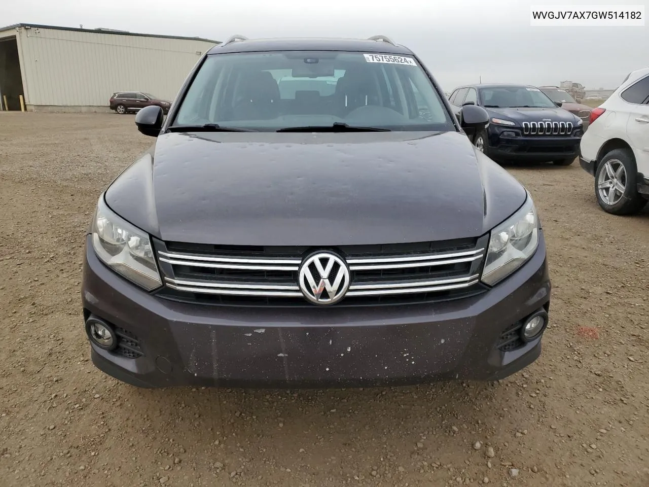 2016 Volkswagen Tiguan Comfortline VIN: WVGJV7AX7GW514182 Lot: 75755624