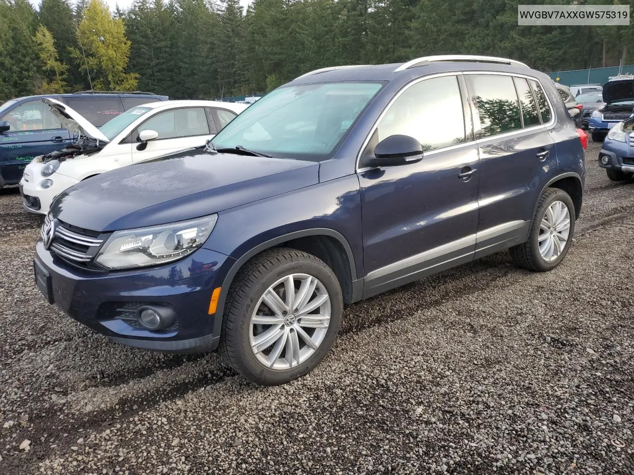 2016 Volkswagen Tiguan S VIN: WVGBV7AXXGW575319 Lot: 75761314