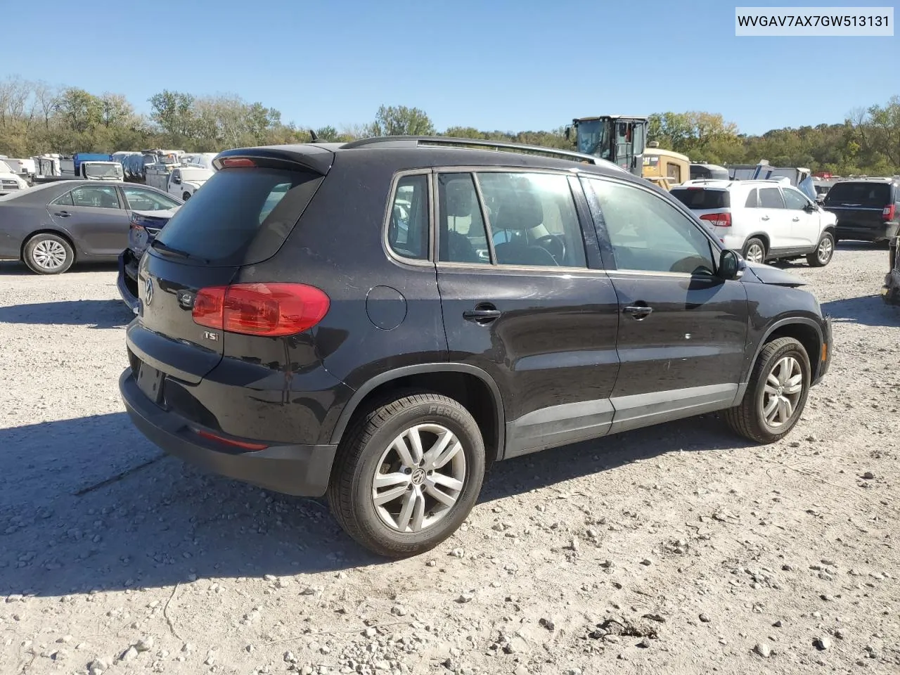 2016 Volkswagen Tiguan S VIN: WVGAV7AX7GW513131 Lot: 76291824