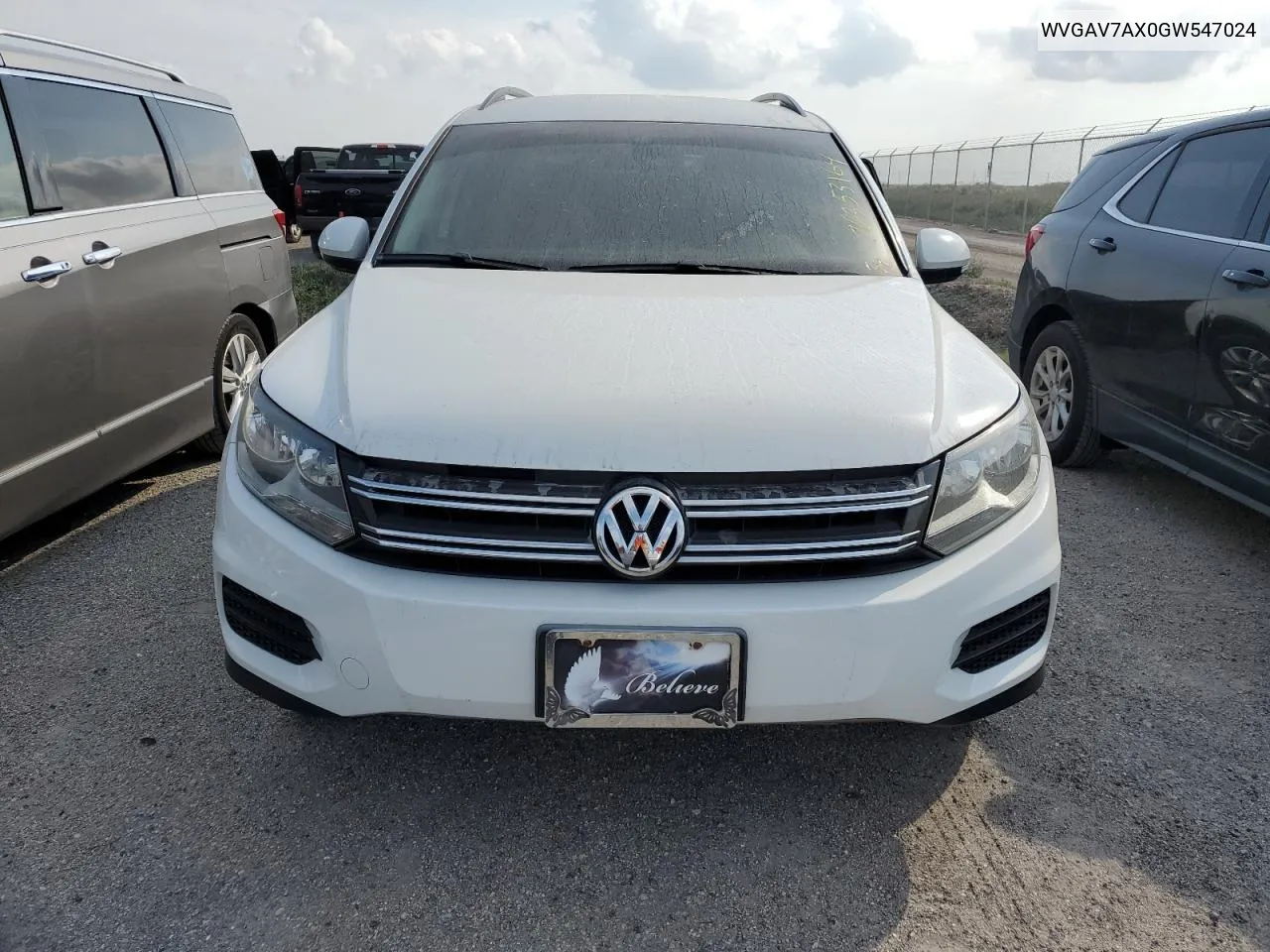 2016 Volkswagen Tiguan S VIN: WVGAV7AX0GW547024 Lot: 76353164