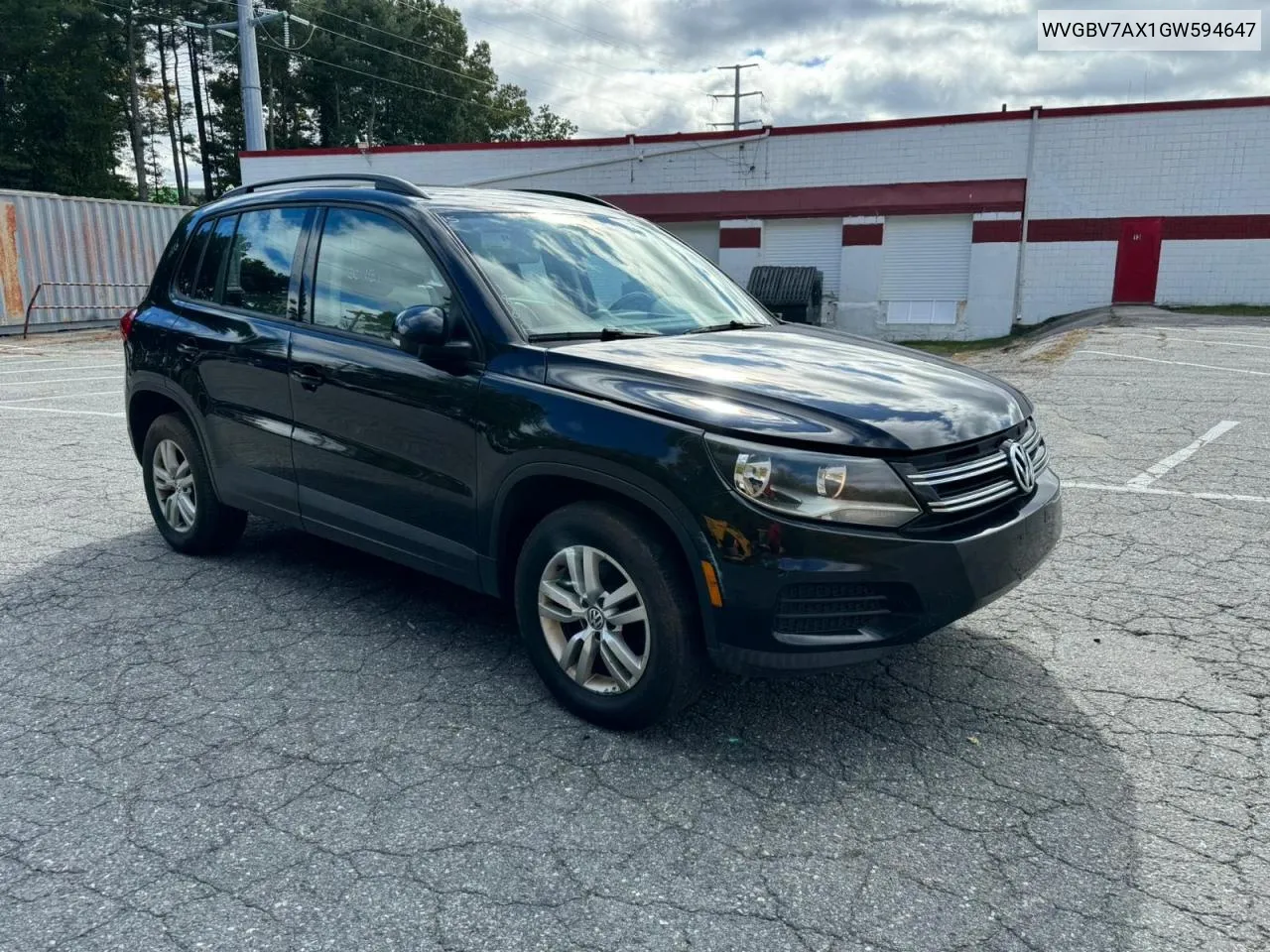 2016 Volkswagen Tiguan S VIN: WVGBV7AX1GW594647 Lot: 76844104