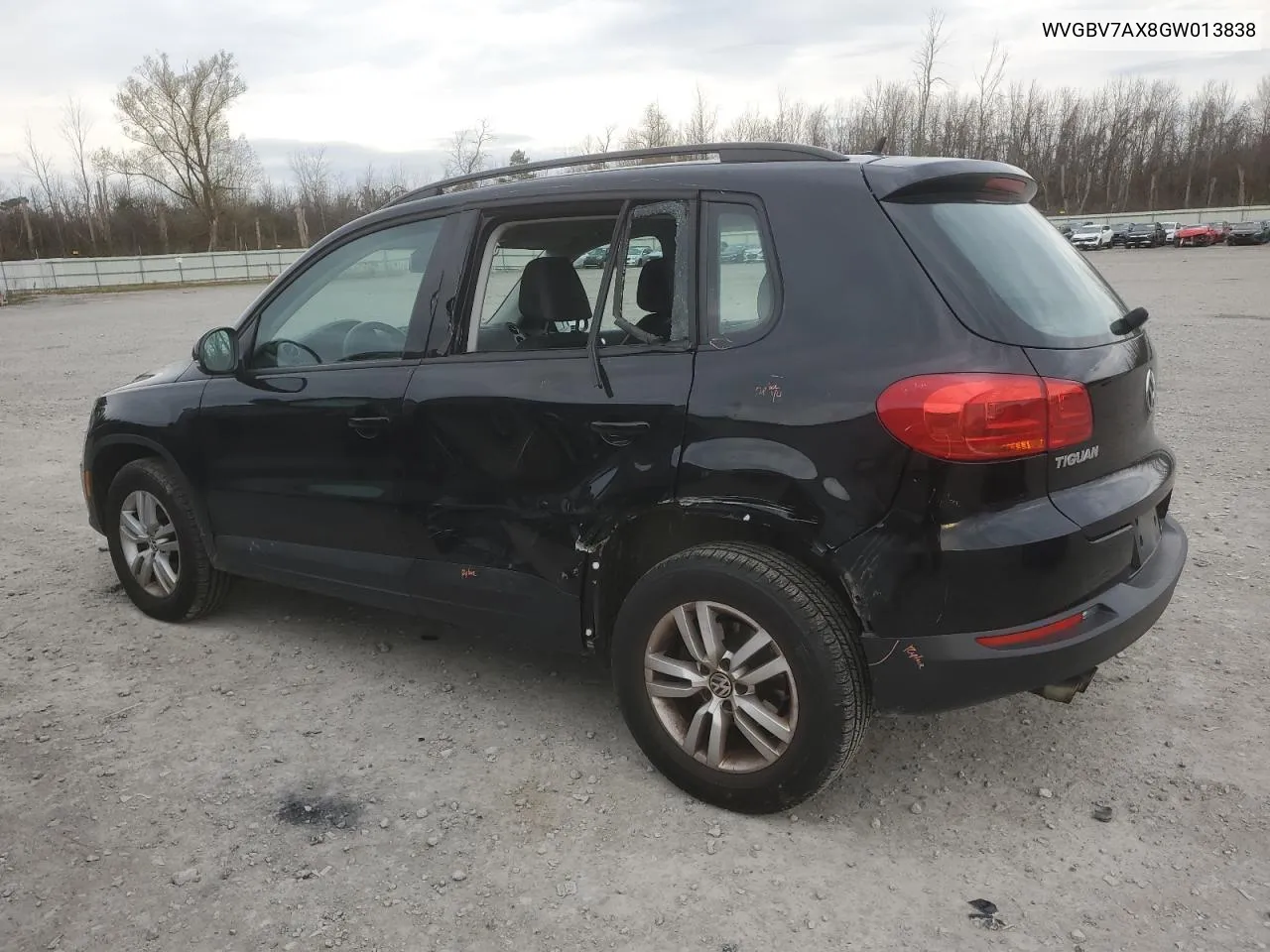 2016 Volkswagen Tiguan S VIN: WVGBV7AX8GW013838 Lot: 76902074