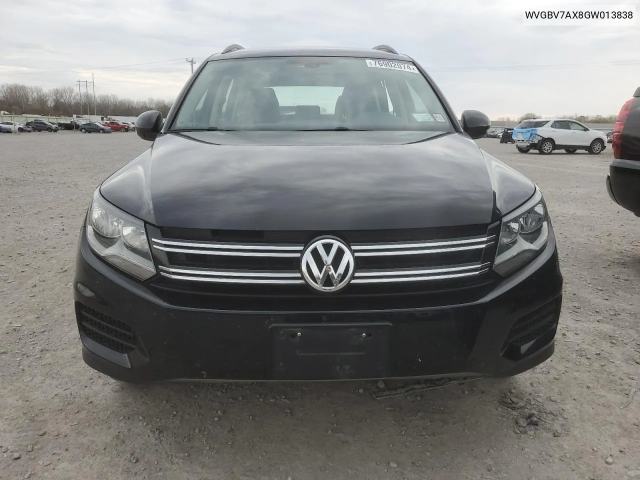 2016 Volkswagen Tiguan S VIN: WVGBV7AX8GW013838 Lot: 76902074