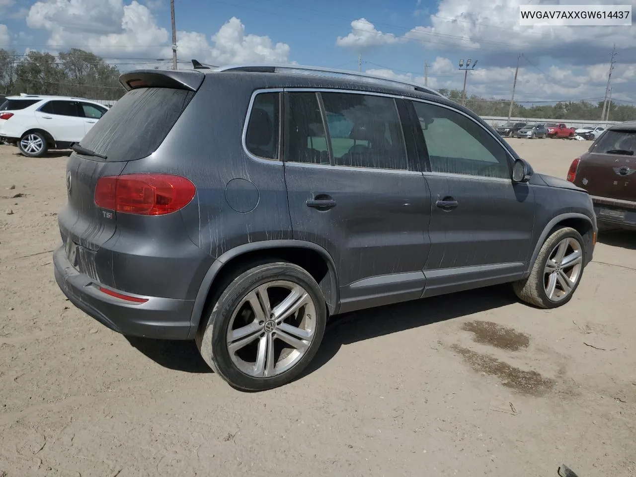 2016 Volkswagen Tiguan S VIN: WVGAV7AXXGW614437 Lot: 77346514