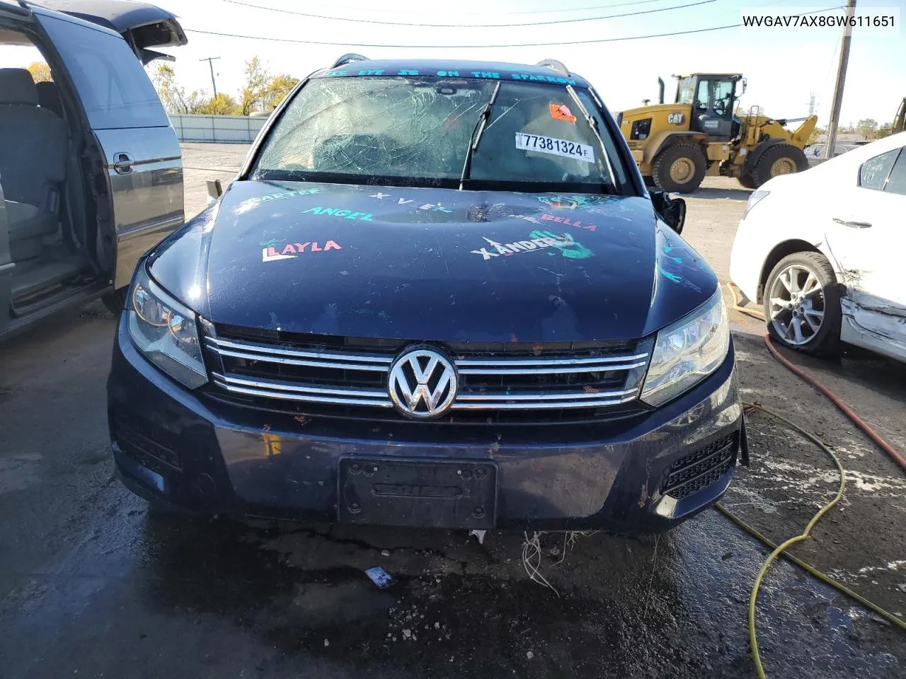 2016 Volkswagen Tiguan S VIN: WVGAV7AX8GW611651 Lot: 77381324