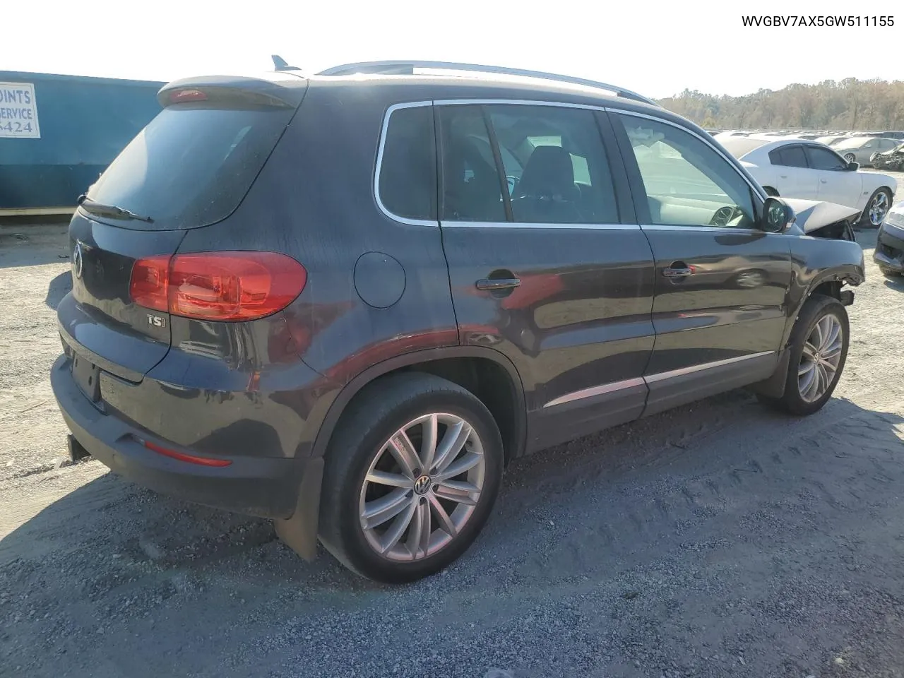 2016 Volkswagen Tiguan S VIN: WVGBV7AX5GW511155 Lot: 77835144