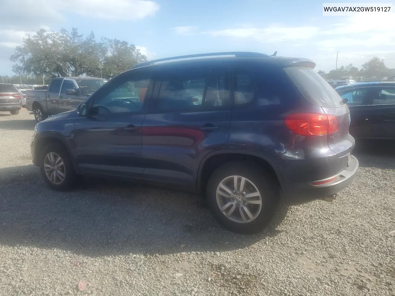 2016 Volkswagen Tiguan S VIN: WVGAV7AX2GW519127 Lot: 78270054