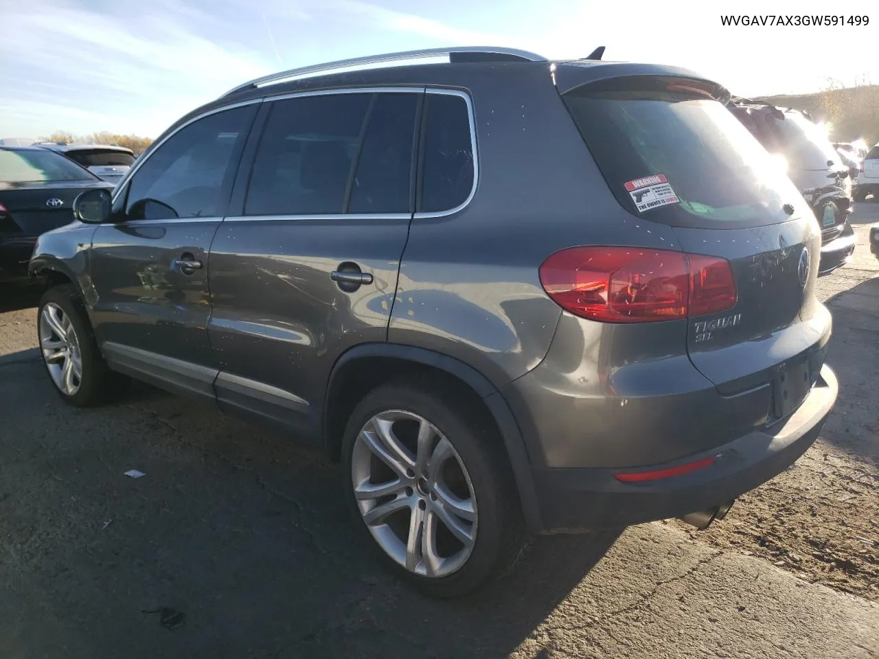 2016 Volkswagen Tiguan S VIN: WVGAV7AX3GW591499 Lot: 78415924