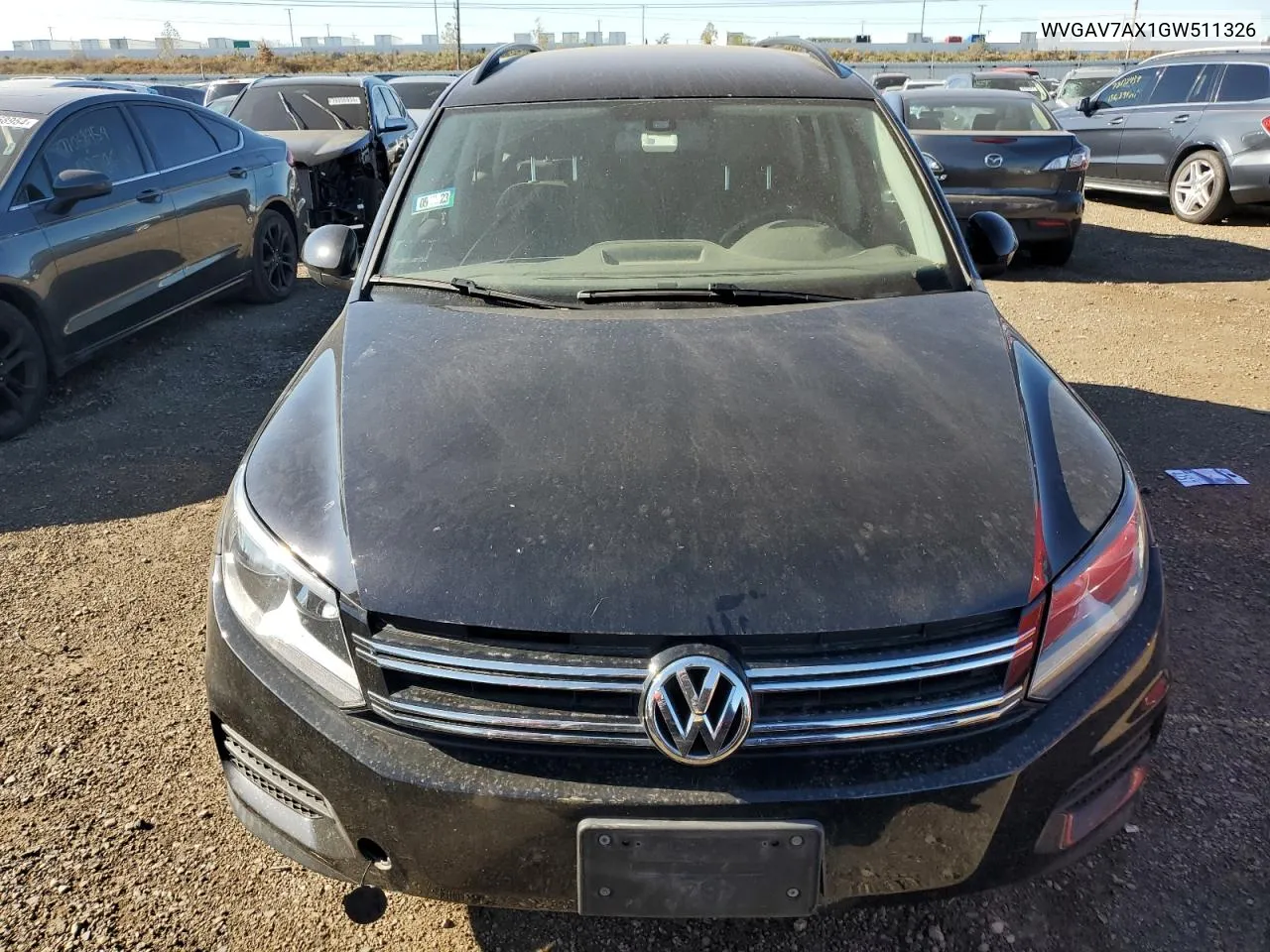 2016 Volkswagen Tiguan S VIN: WVGAV7AX1GW511326 Lot: 78614054