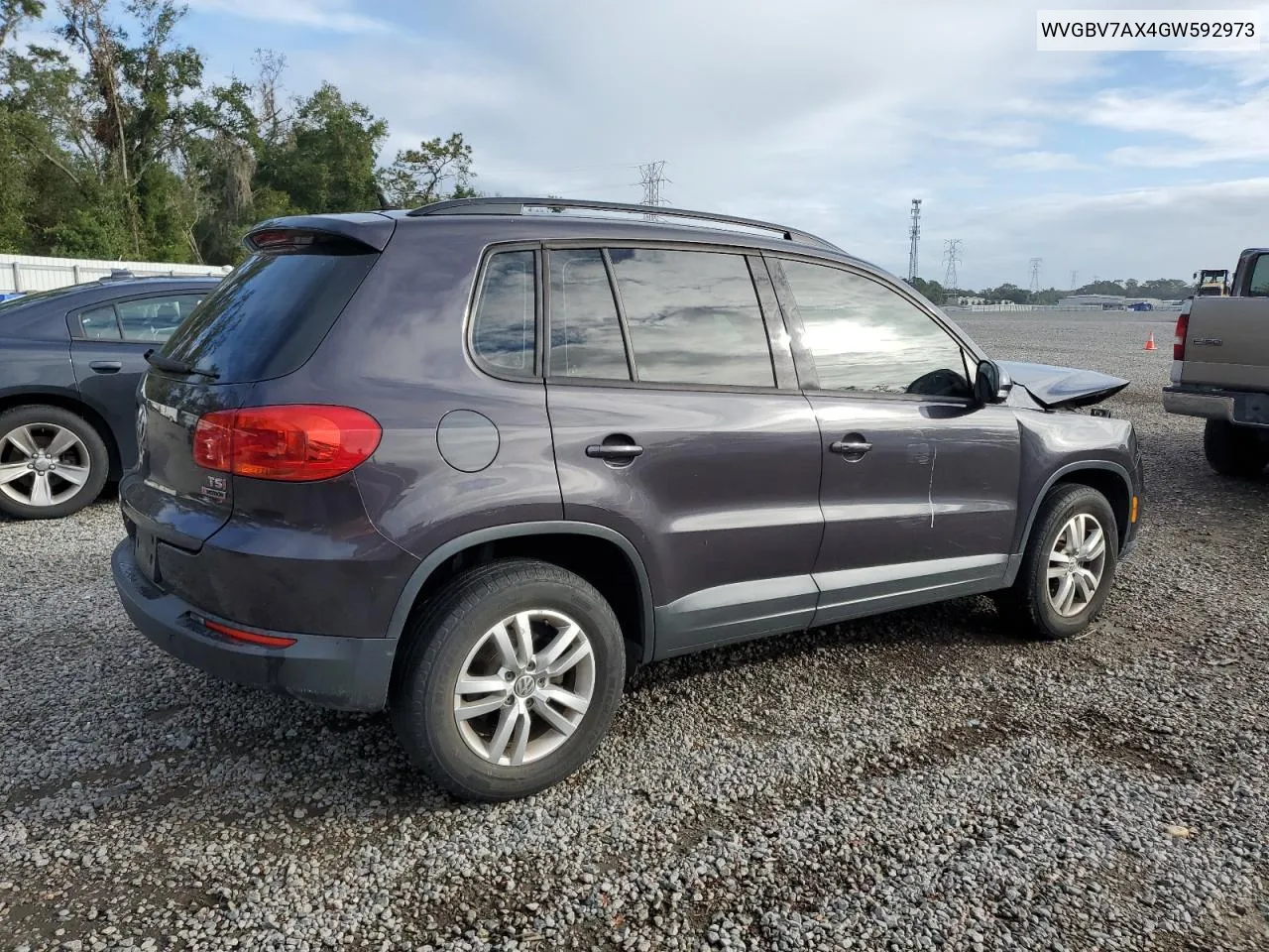 2016 Volkswagen Tiguan S VIN: WVGBV7AX4GW592973 Lot: 79111384