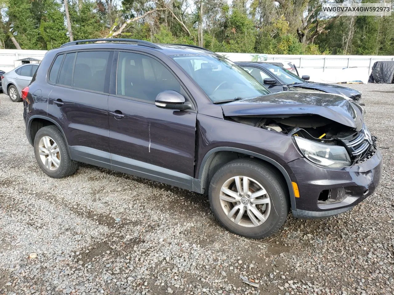 2016 Volkswagen Tiguan S VIN: WVGBV7AX4GW592973 Lot: 79111384