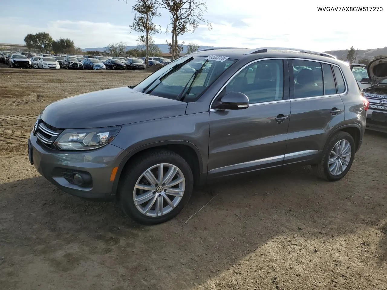 2016 Volkswagen Tiguan S VIN: WVGAV7AX8GW517270 Lot: 79560044