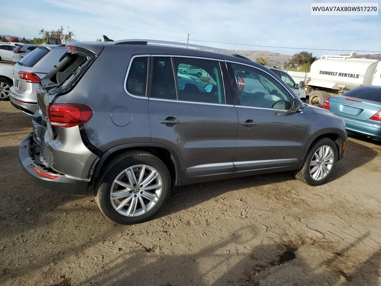 2016 Volkswagen Tiguan S VIN: WVGAV7AX8GW517270 Lot: 79560044