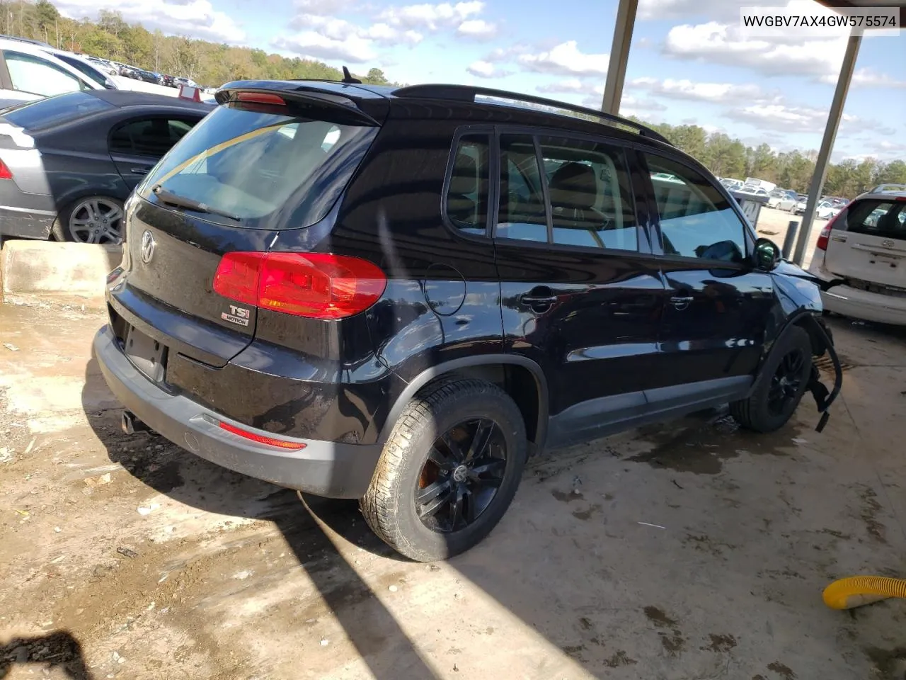 2016 Volkswagen Tiguan S VIN: WVGBV7AX4GW575574 Lot: 80661114