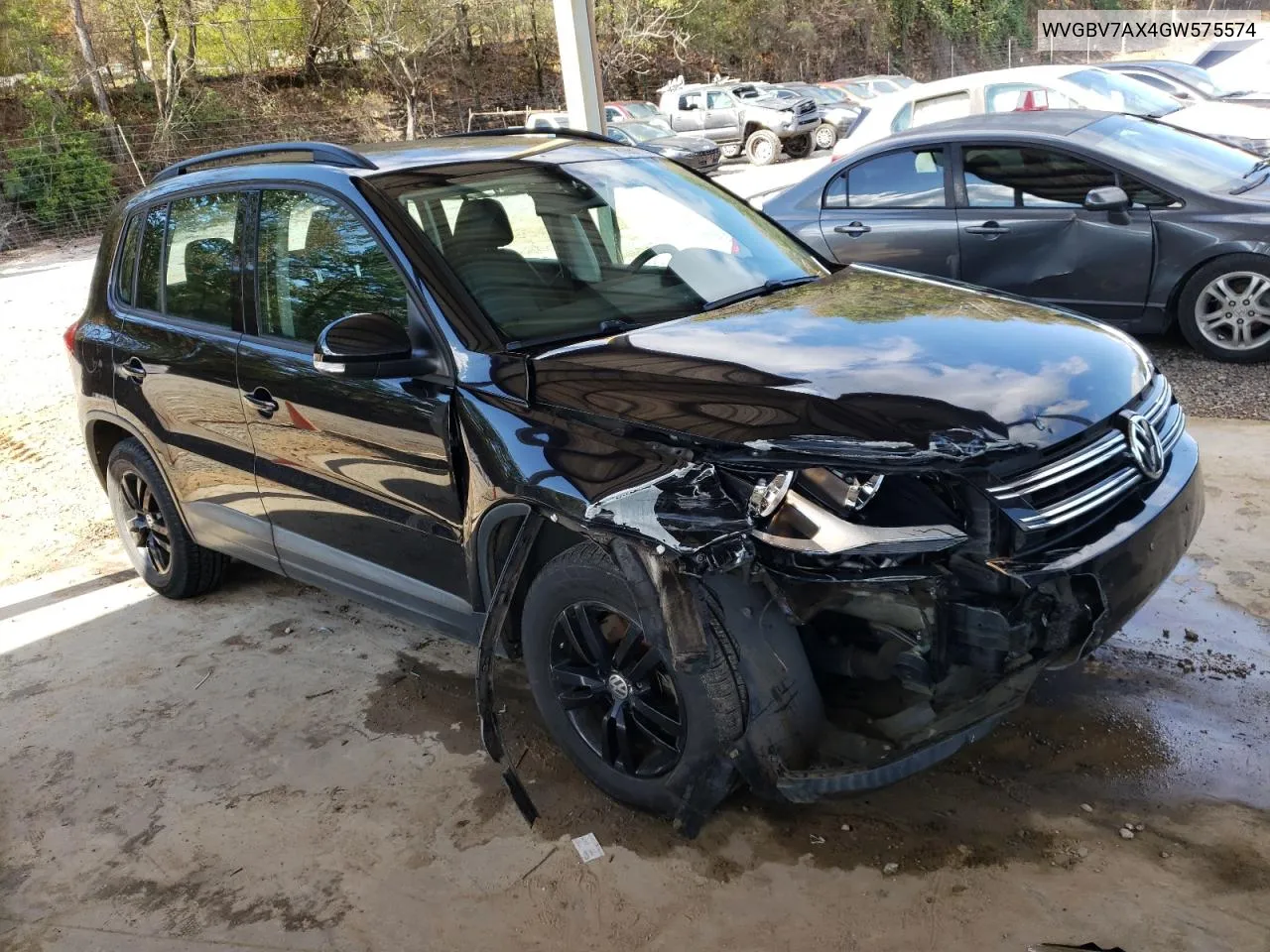 2016 Volkswagen Tiguan S VIN: WVGBV7AX4GW575574 Lot: 80661114