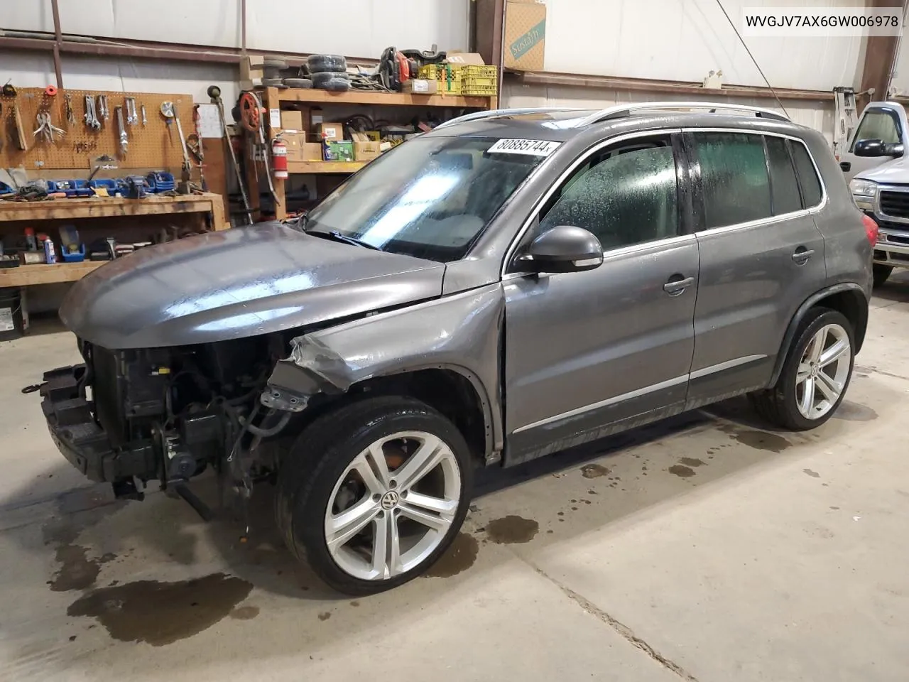 2016 Volkswagen Tiguan Comfortline VIN: WVGJV7AX6GW006978 Lot: 80885744