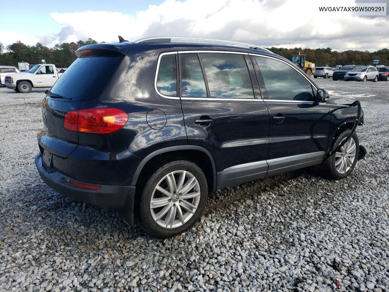 2016 Volkswagen Tiguan S VIN: WVGAV7AX9GW509291 Lot: 80987744