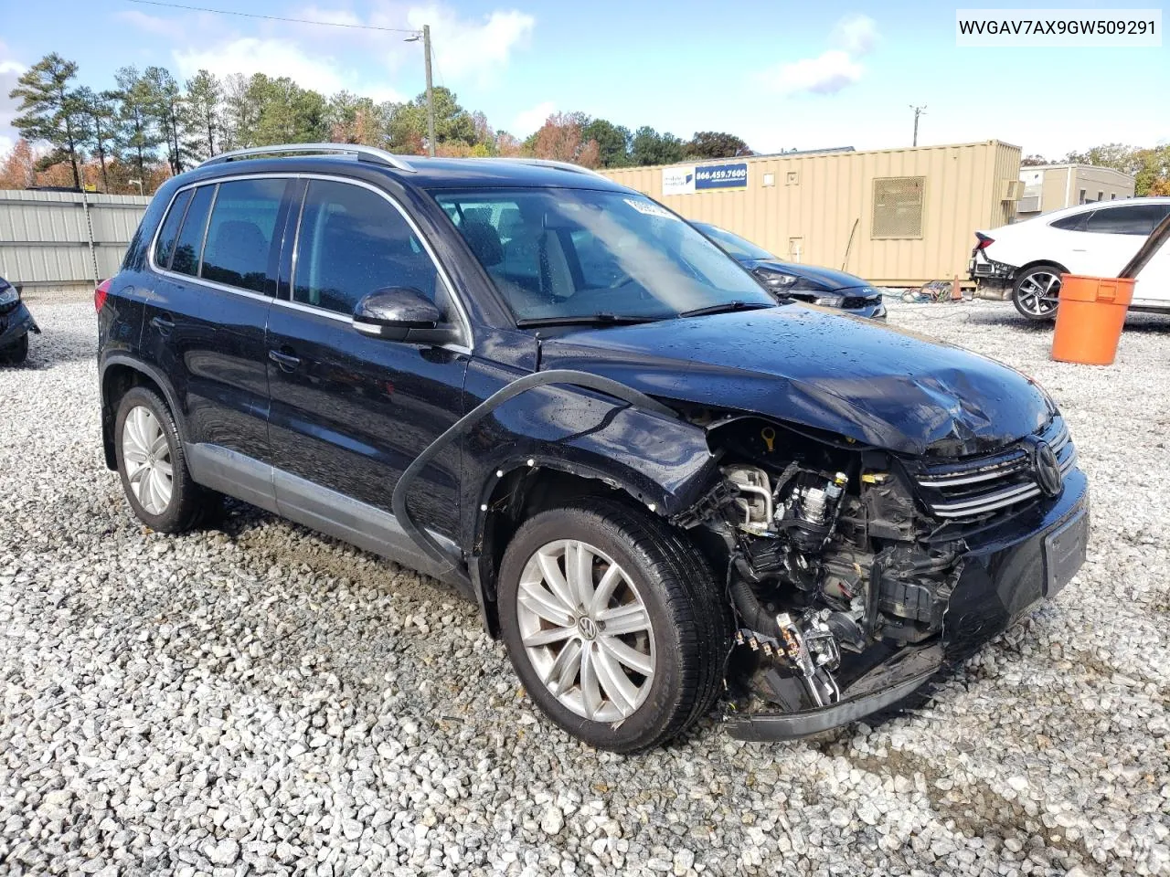 2016 Volkswagen Tiguan S VIN: WVGAV7AX9GW509291 Lot: 80987744