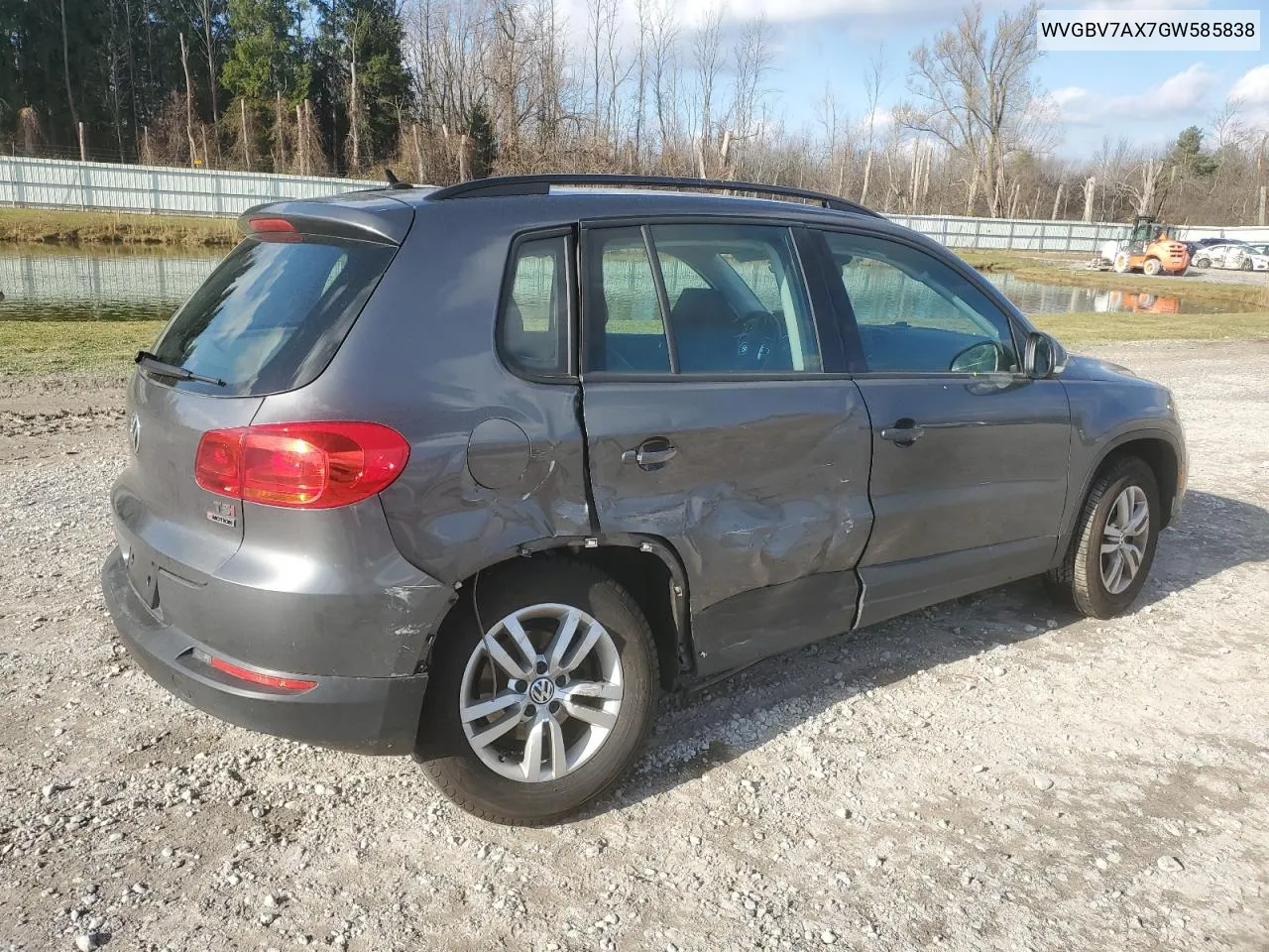 2016 Volkswagen Tiguan S VIN: WVGBV7AX7GW585838 Lot: 81073264