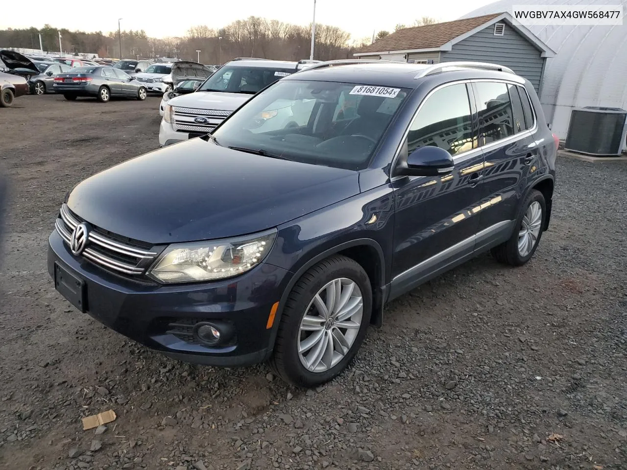 2016 Volkswagen Tiguan S VIN: WVGBV7AX4GW568477 Lot: 81681054