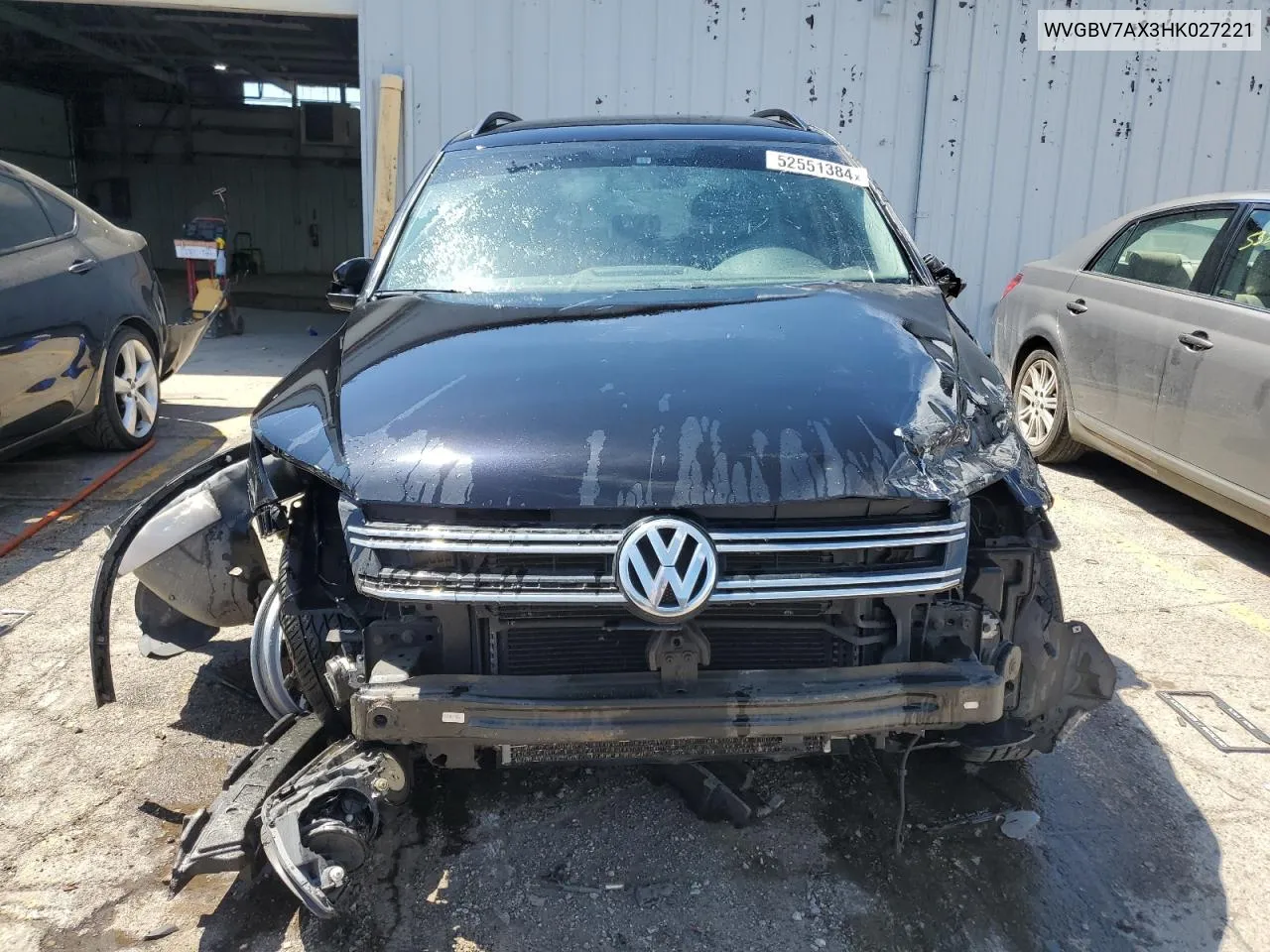 2017 Volkswagen Tiguan S VIN: WVGBV7AX3HK027221 Lot: 52551384