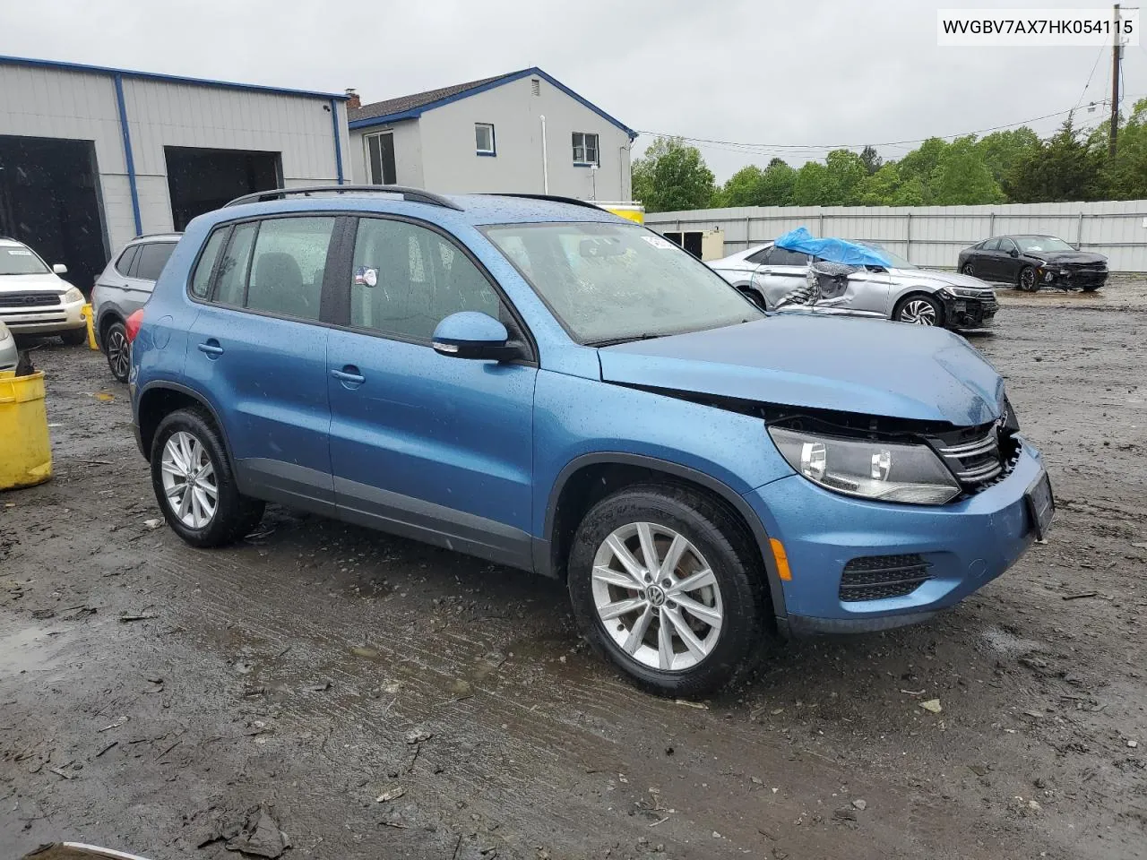 2017 Volkswagen Tiguan S VIN: WVGBV7AX7HK054115 Lot: 54567834