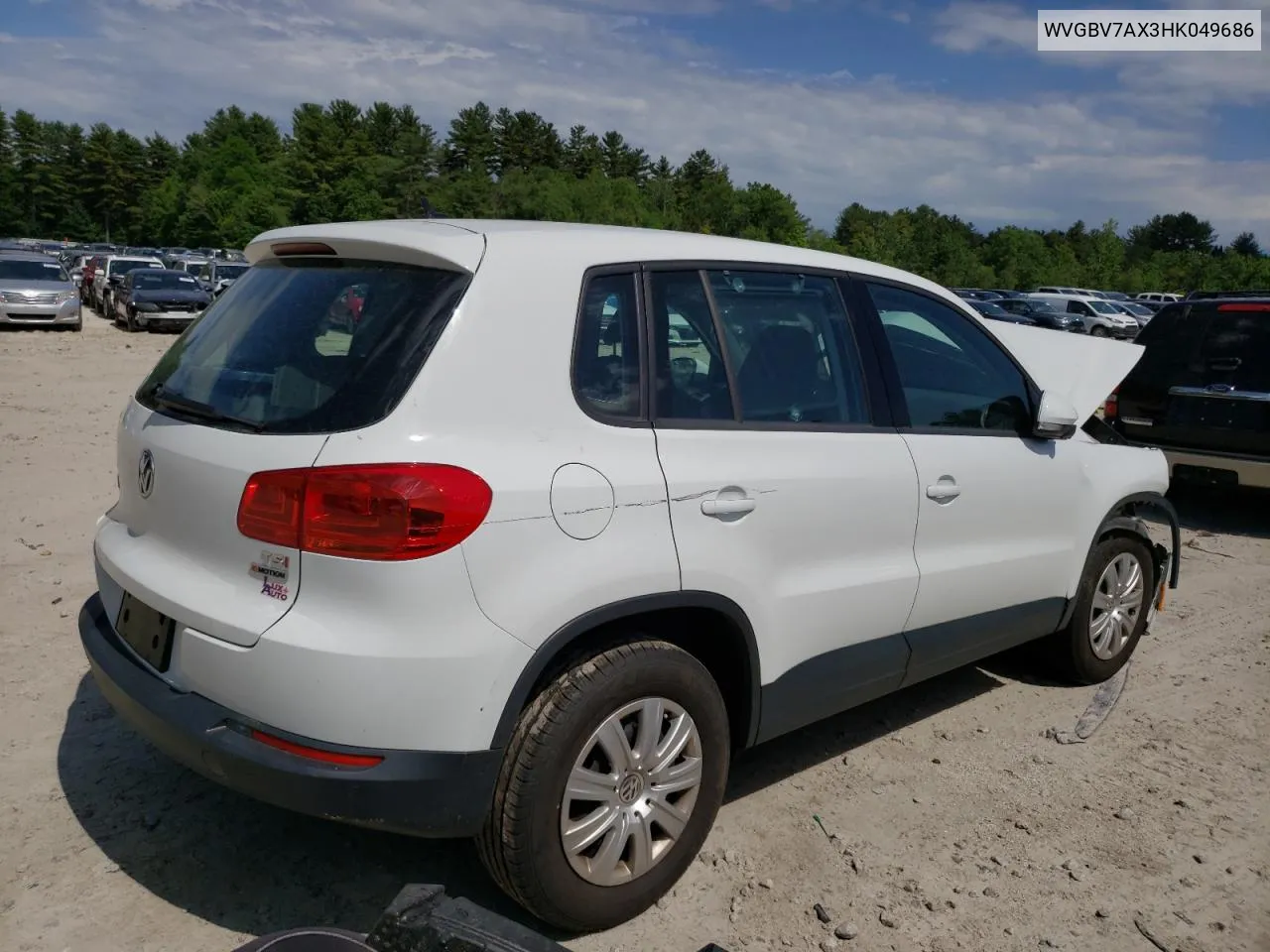 WVGBV7AX3HK049686 2017 Volkswagen Tiguan S