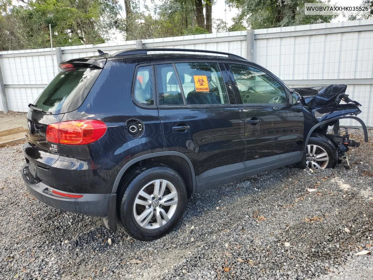 2017 Volkswagen Tiguan S VIN: WVGBV7AXXHK035526 Lot: 60825694