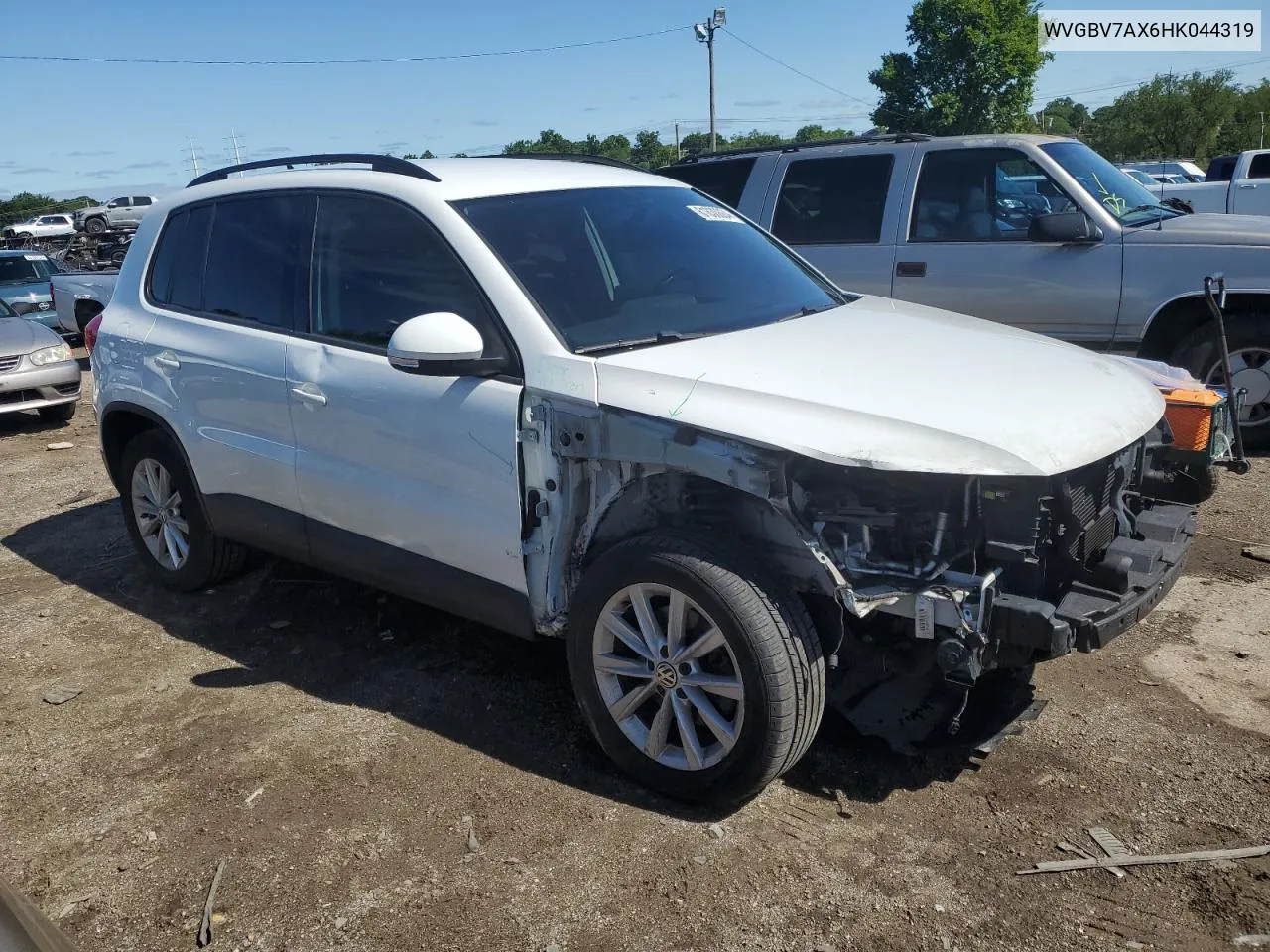 2017 Volkswagen Tiguan S VIN: WVGBV7AX6HK044319 Lot: 61830804