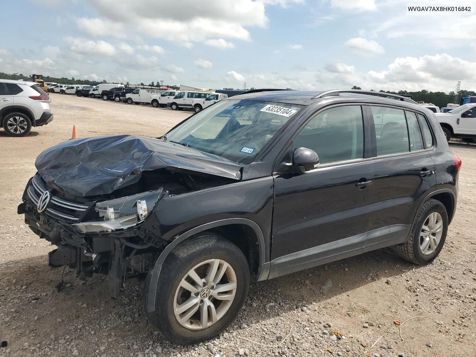 2017 Volkswagen Tiguan S VIN: WVGAV7AX8HK016842 Lot: 63235104