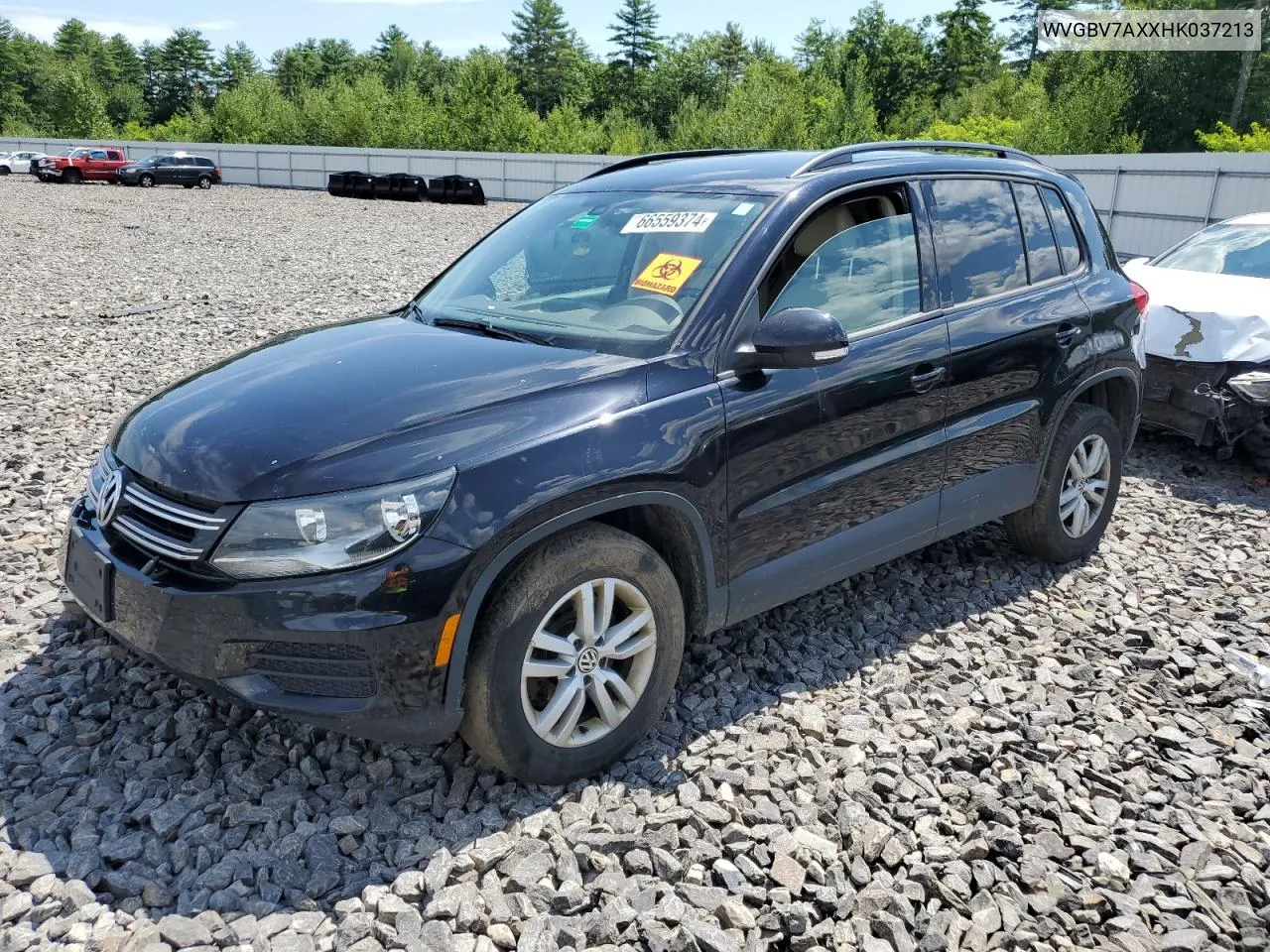 2017 Volkswagen Tiguan S VIN: WVGBV7AXXHK037213 Lot: 66559374